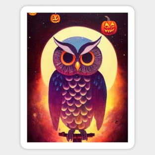 Owl Halloween Sticker